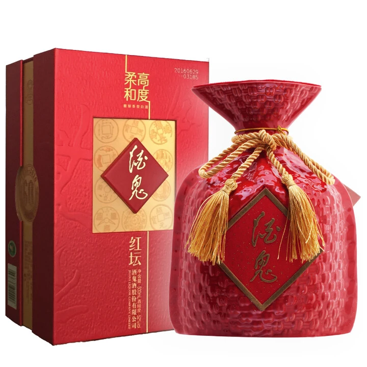 酒鬼红坛 馥郁香型白酒   52度500ml*1瓶 白酒 【周掌柜专属】