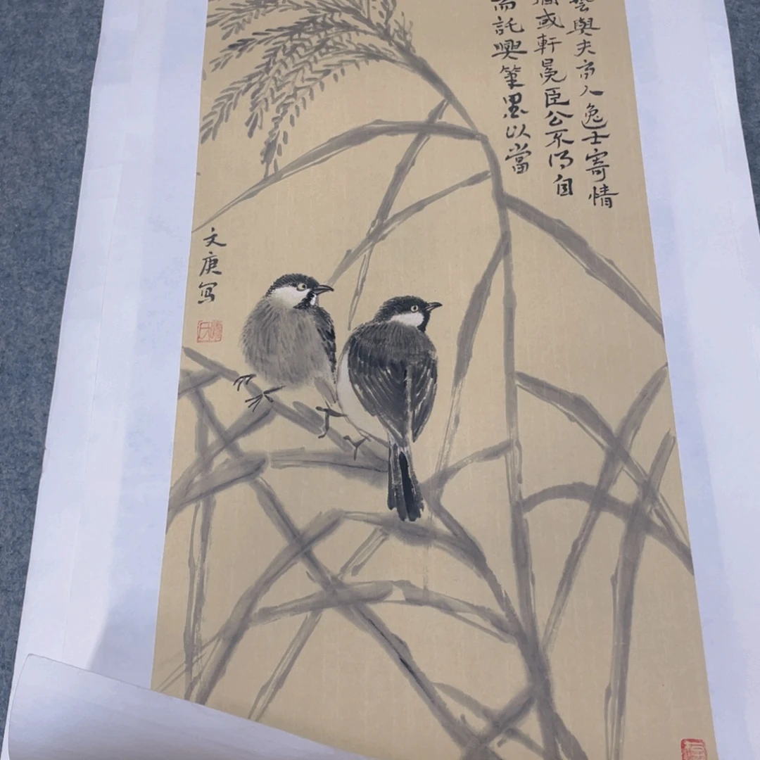 国画2平尺手绘国画作品