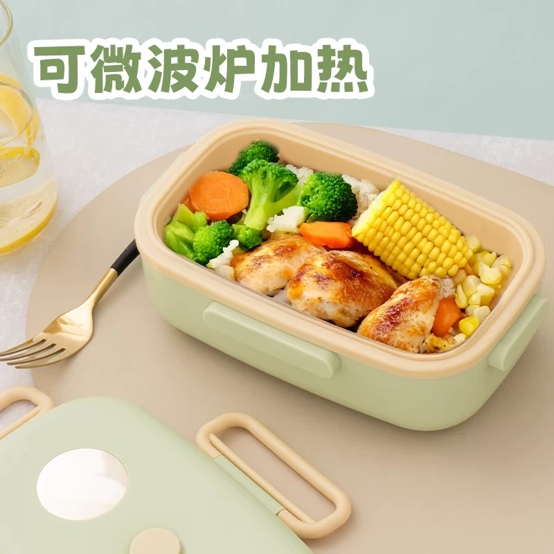 Z保温饭盒上班族微波加热专用便当盒密封餐盒学生特别好看的饭盒