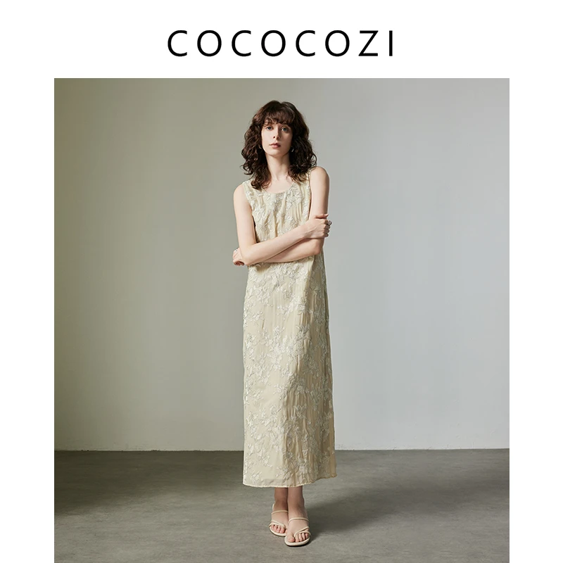 【梦诗专属】夏季百搭时尚气质白色蕾丝国风女装连衣裙242co030L