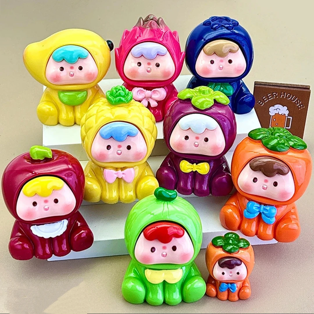 四代巨无霸水果崽崽diy夜光实色大个头摆件车载摆件可爱网红