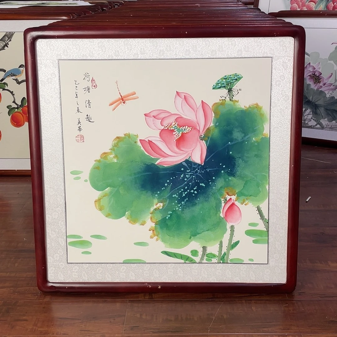 国画带框尺寸63*63厘米