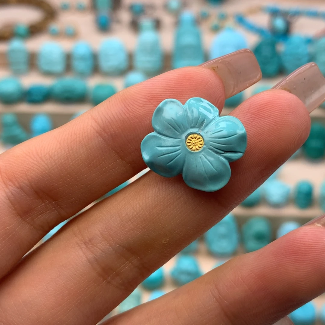 Z***y未镶嵌绿松石绿松石花花配饰