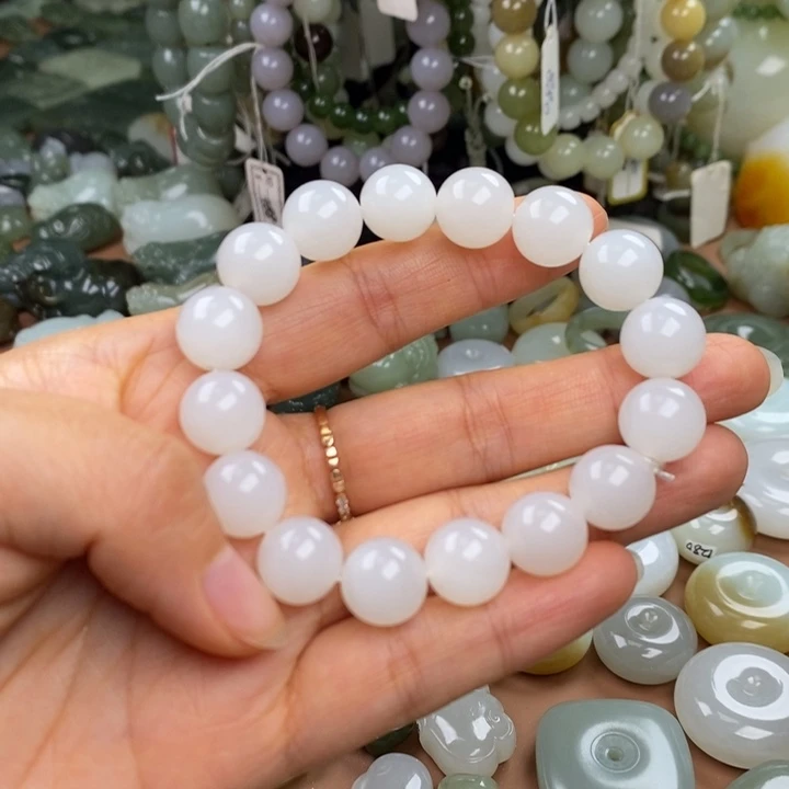 和田玉未镶嵌手链