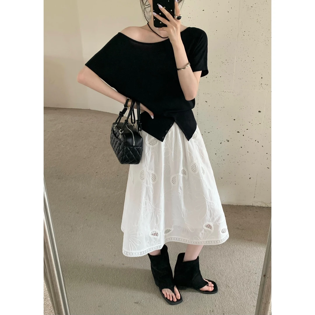 2770#【一眼心动】这真的是一条超重工设计感的百搭半身裙~