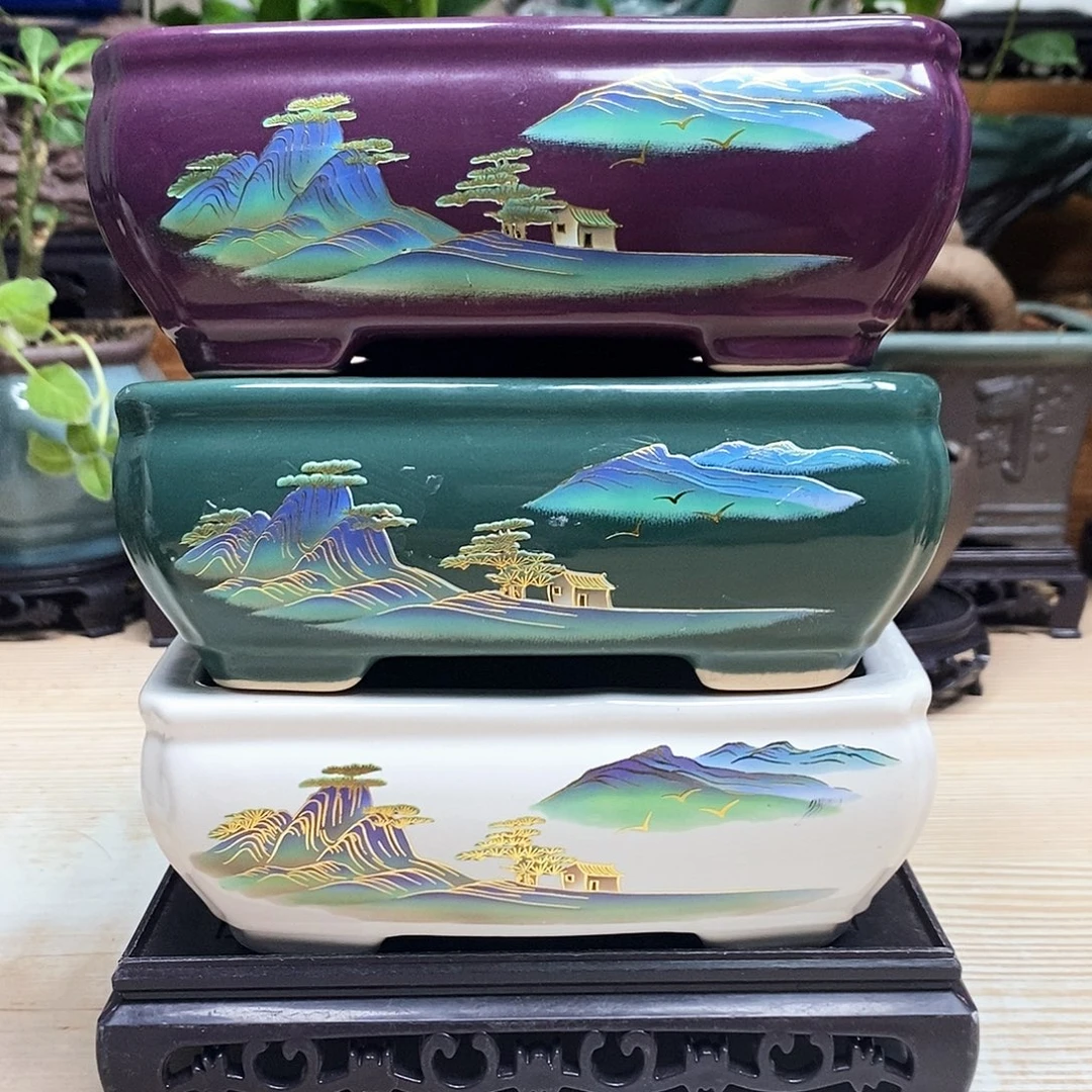 紫砂花盆陶瓷艺术