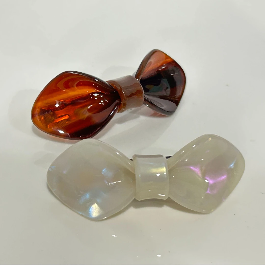 5063西洋中古风 vintage蝴蝶结醋酸发夹