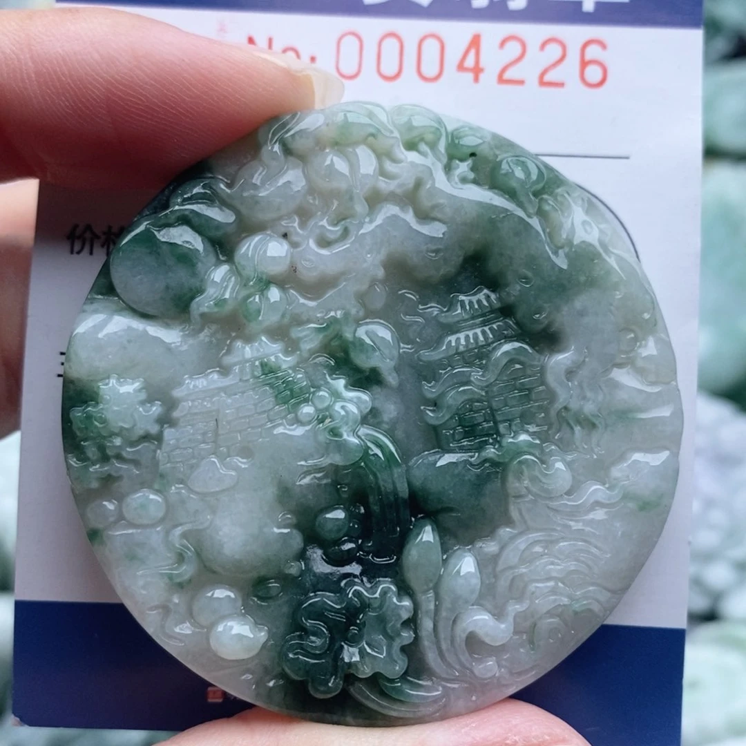翡翠未镶嵌吊坠(不含链)