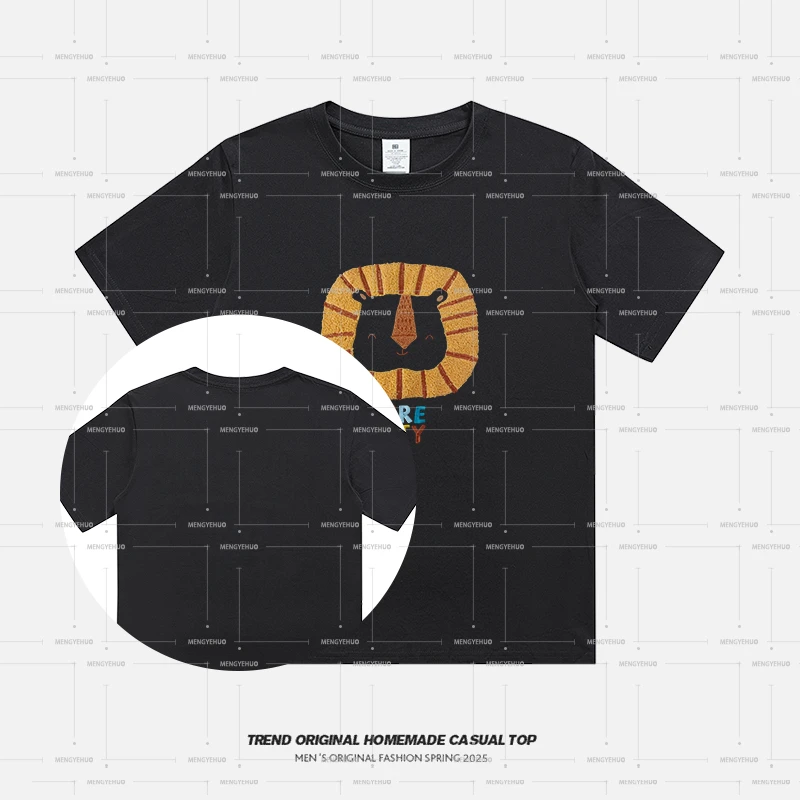 【T恤系列】大.狮子 230g精梳棉男女同款短袖 soinku