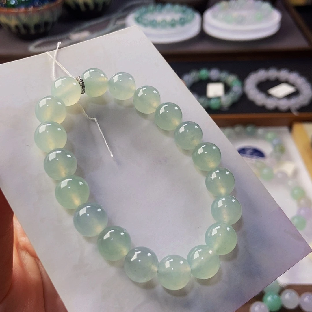 定制翡翠未镶嵌翡翠手串卡10