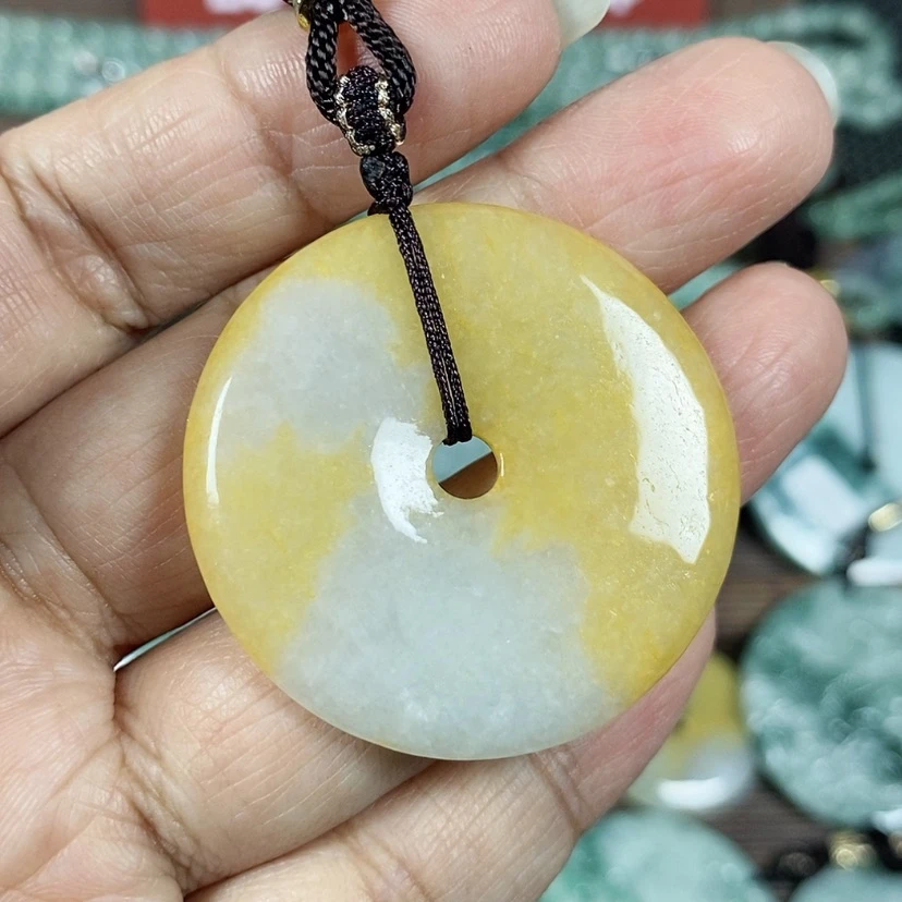 【闪购商品】翡翠颈饰未镶嵌玉吊坠翡翠玉平安扣