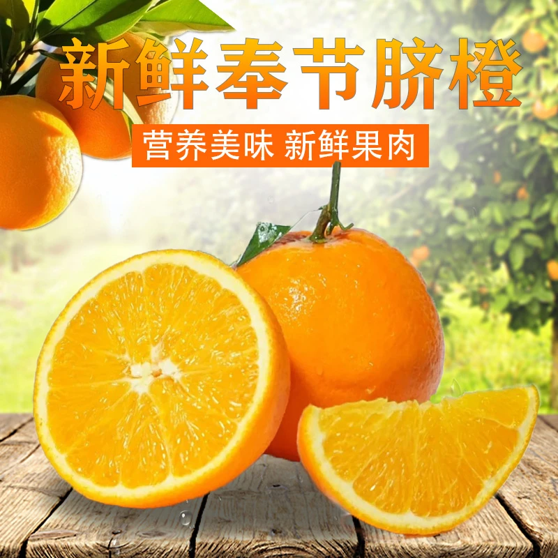 【72-1】重庆正宗奉节脐橙当季新鲜水果果农直销采摘10化渣顺丰包邮