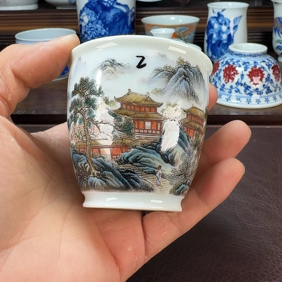 瓷片炜*。当代景德镇陶瓷手绘茶具
