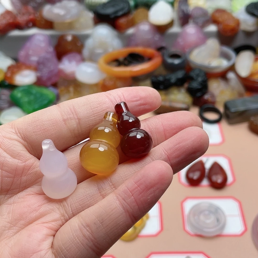 玛瑙/玉髓颈饰合金左*