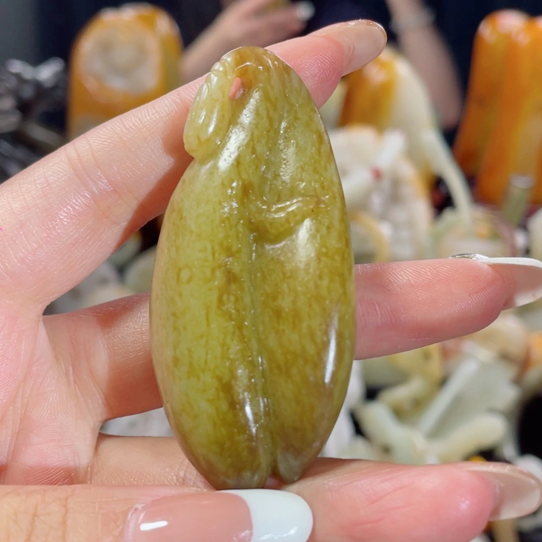 和田玉未镶嵌挂件29