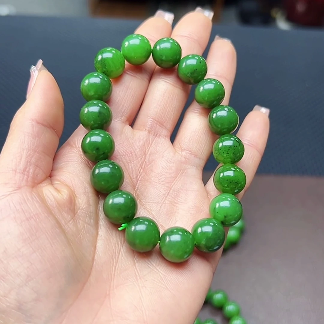 和田玉（碧玉）未镶嵌手链卡12