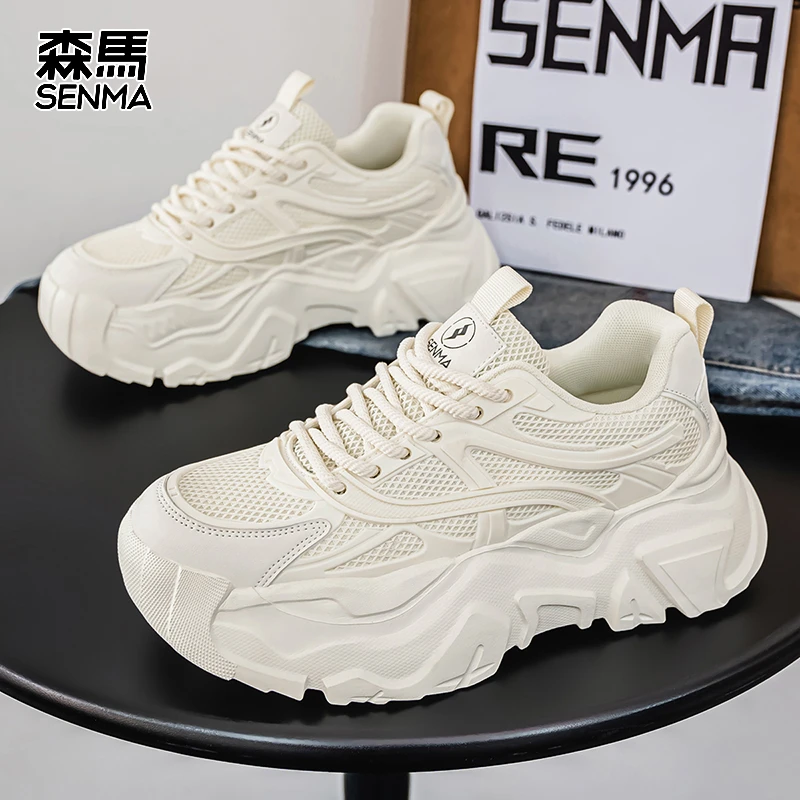 森马男鞋冬季新款厚底舒适休闲学生潮鞋小白鞋时尚跑步运动鞋子