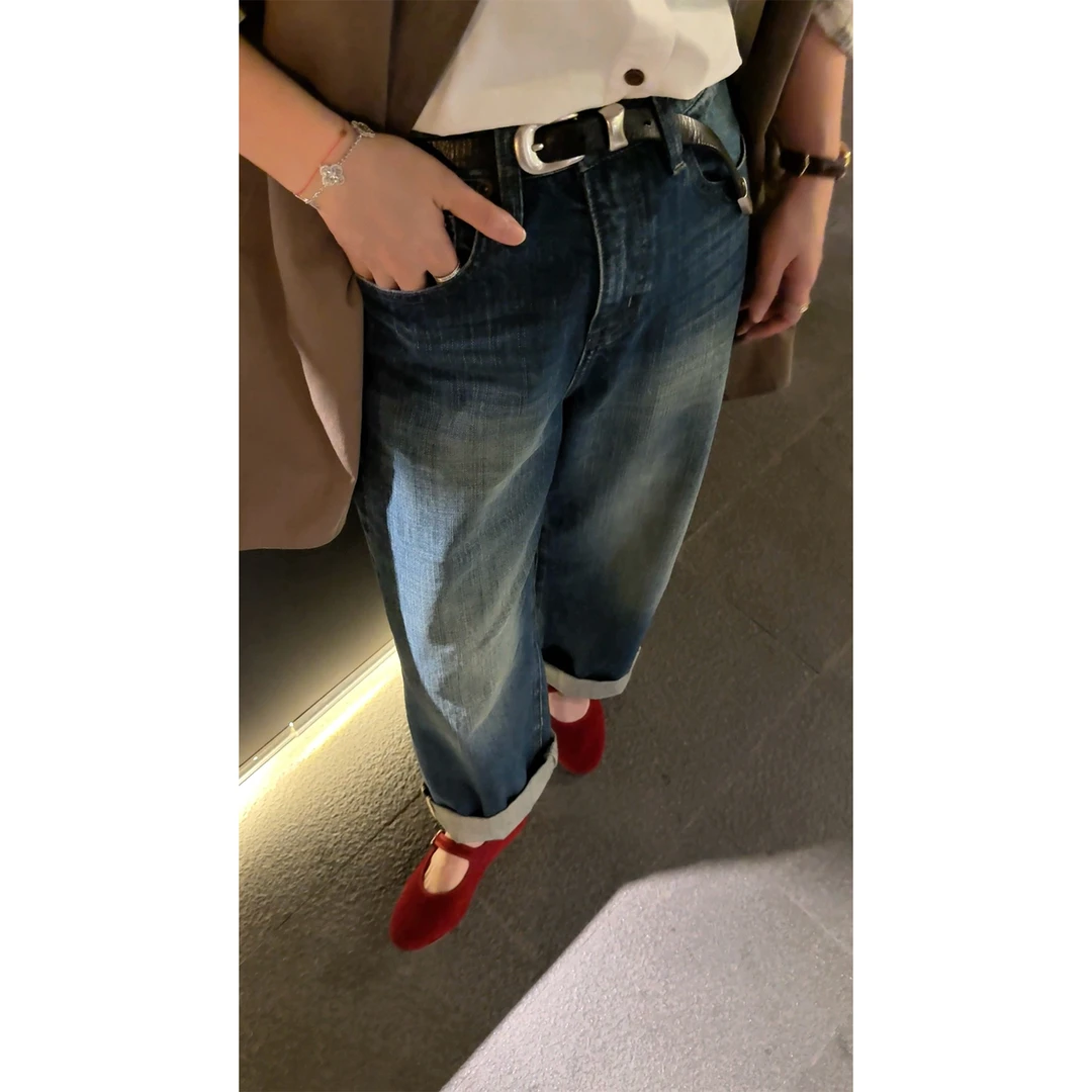 苏安家｜“赤耳神牛”赤耳单宁的神 三重水洗重磅工艺横竖竹牛仔裤