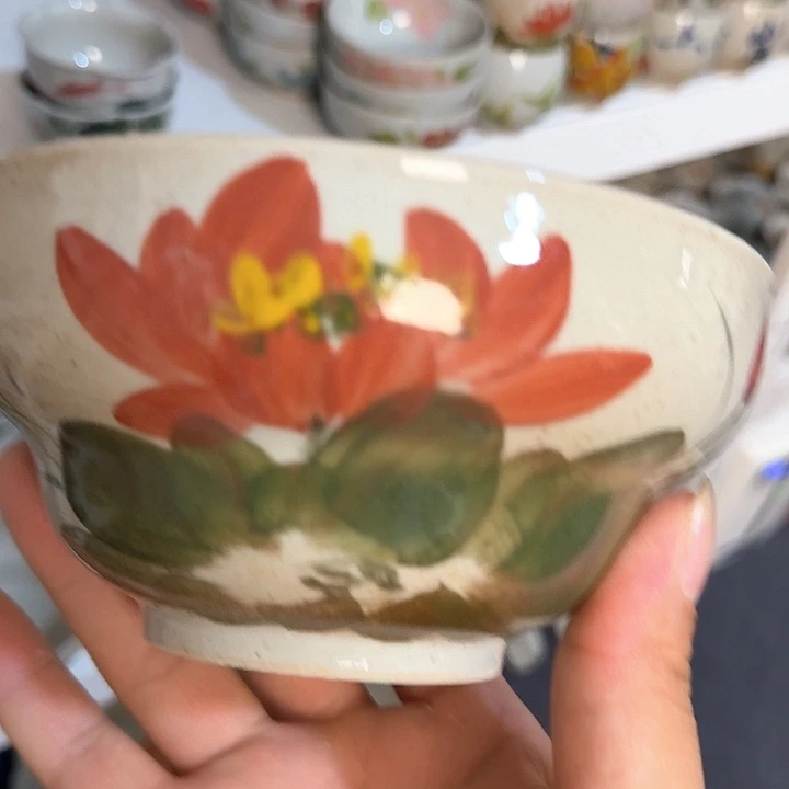 景德镇陶瓷手工手绘葫芦米饭碗