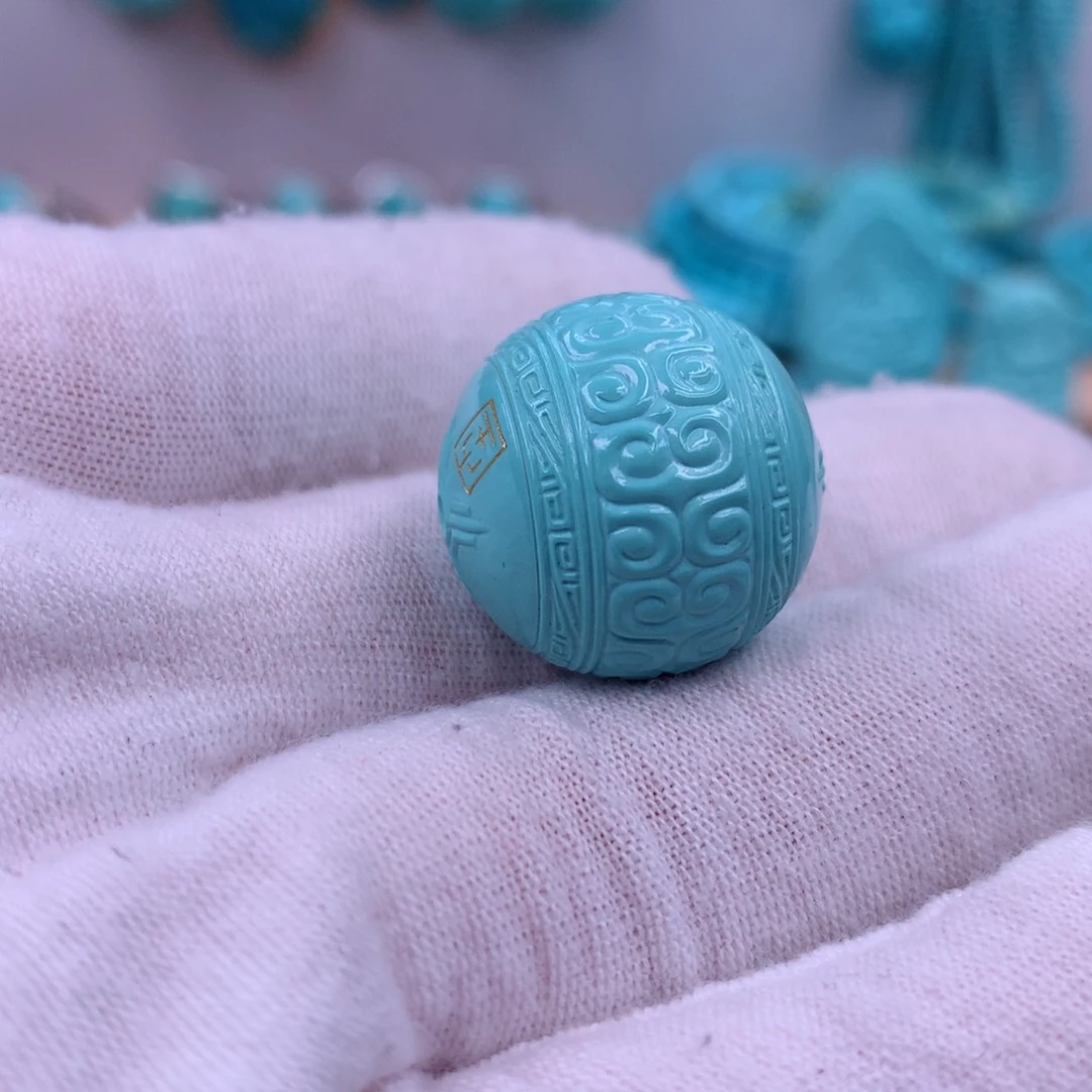 绿松石挂件未镶嵌小****人