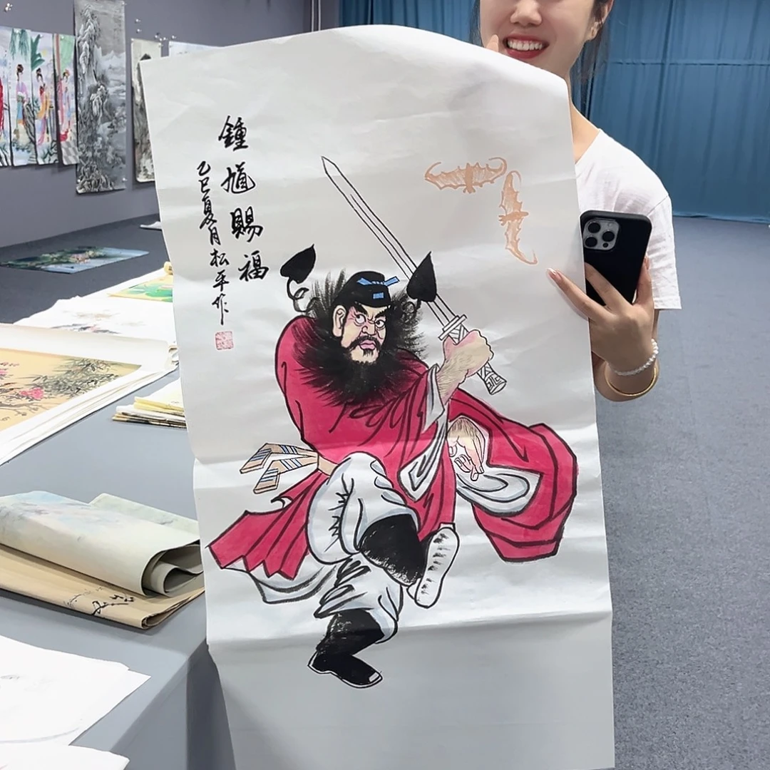国画国画老师手绘作品