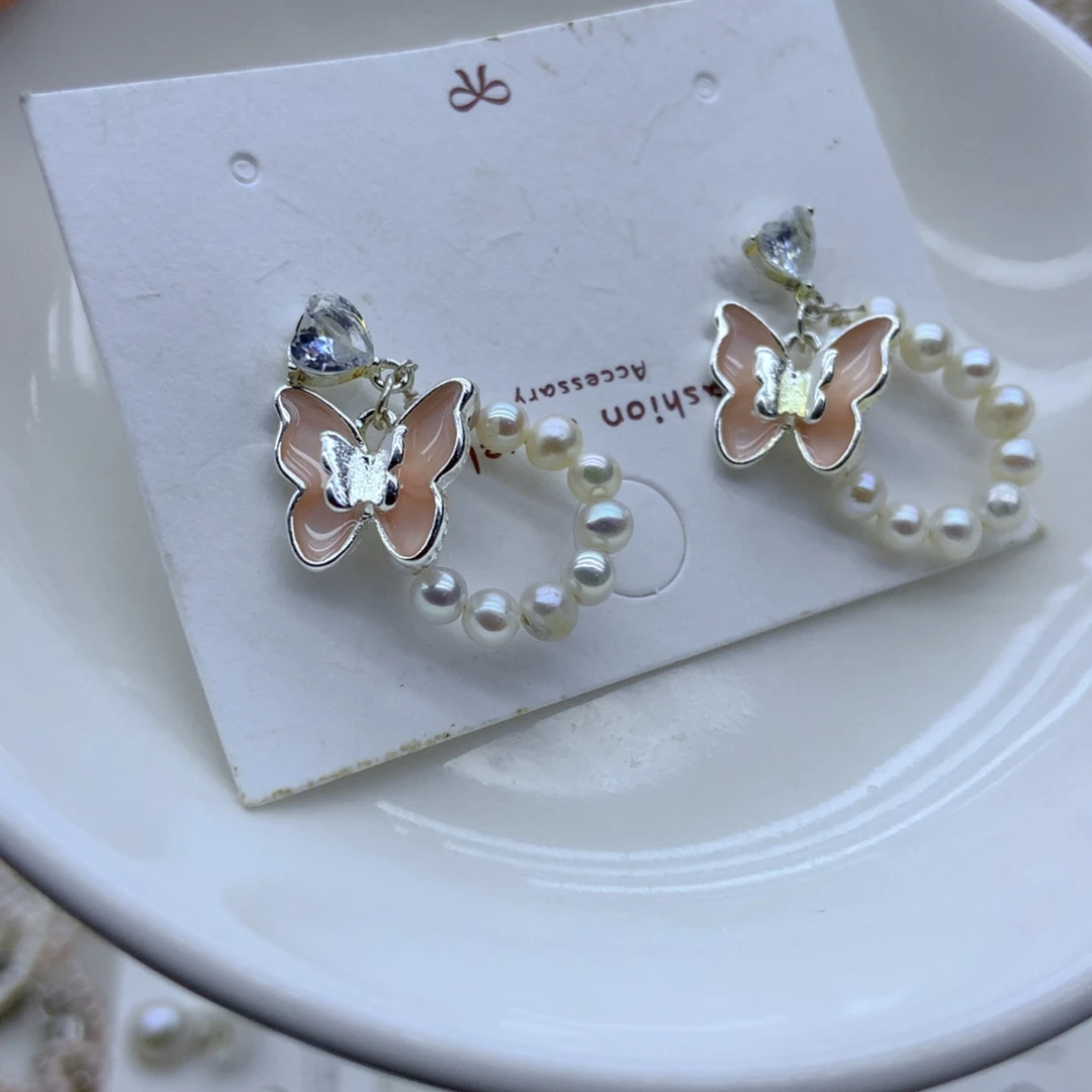 淡水珍珠耳饰未镶嵌