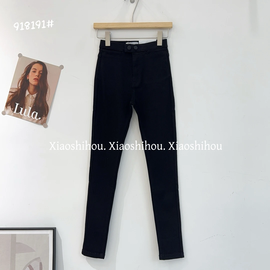 小时候女装店双扣小脚裤918191