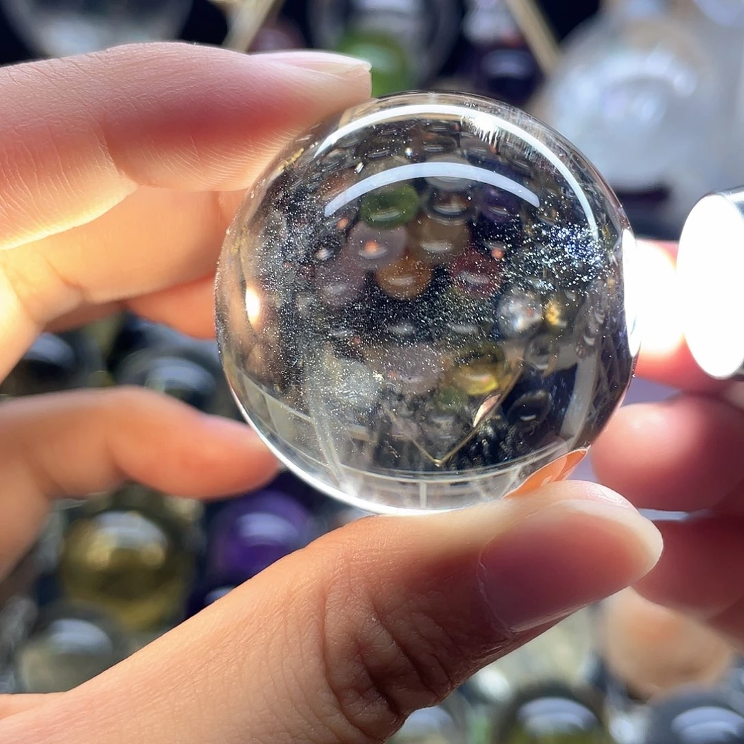 未镶嵌珠宝半成品水晶浅茶42A1蓝针