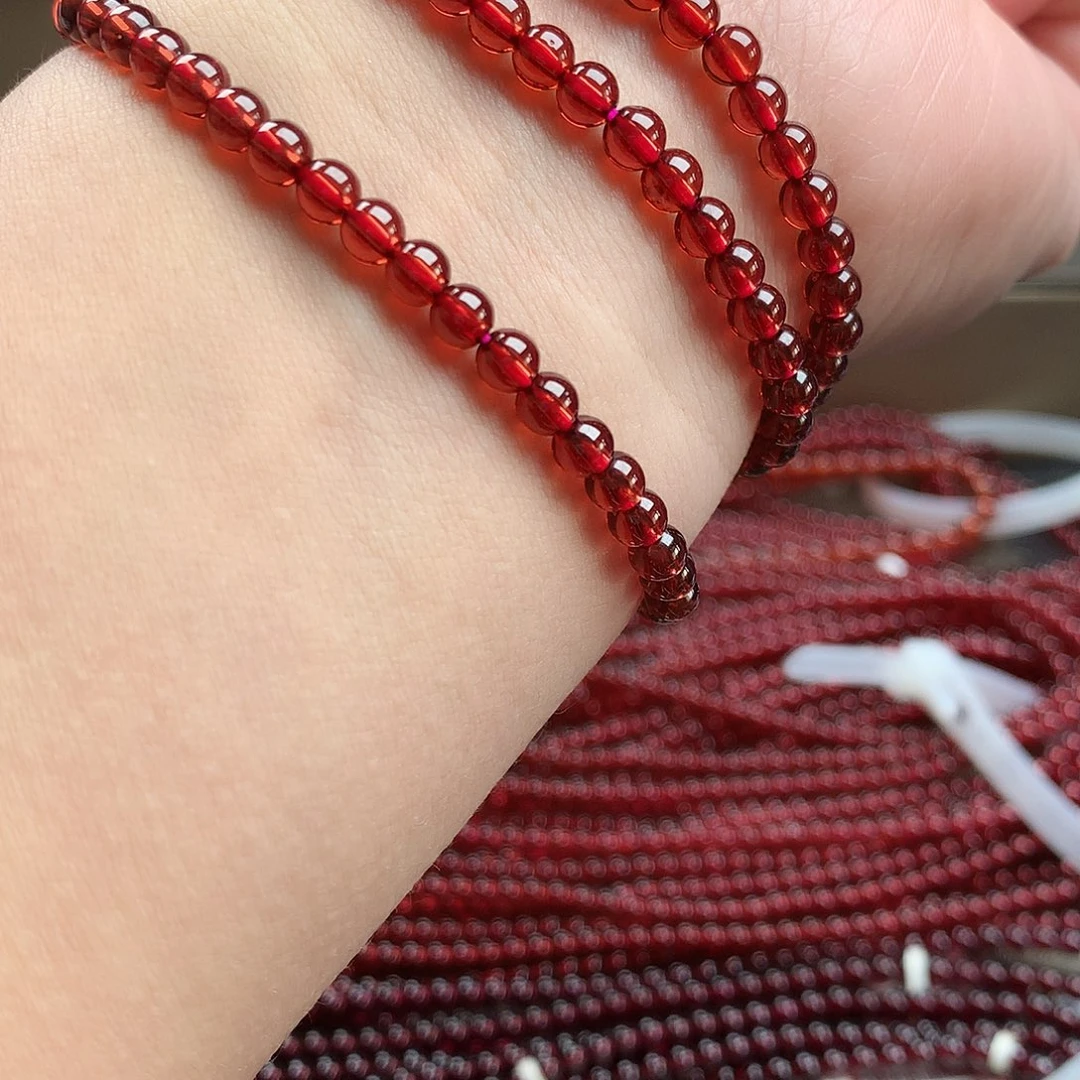 石榴石手串未镶嵌4.5