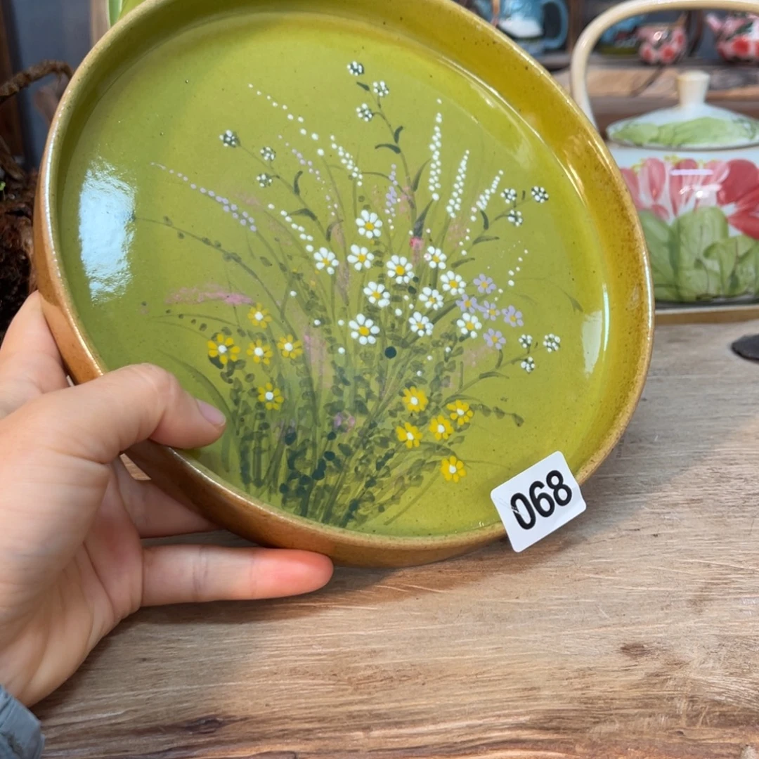 壶素浅陶瓷手工手绘