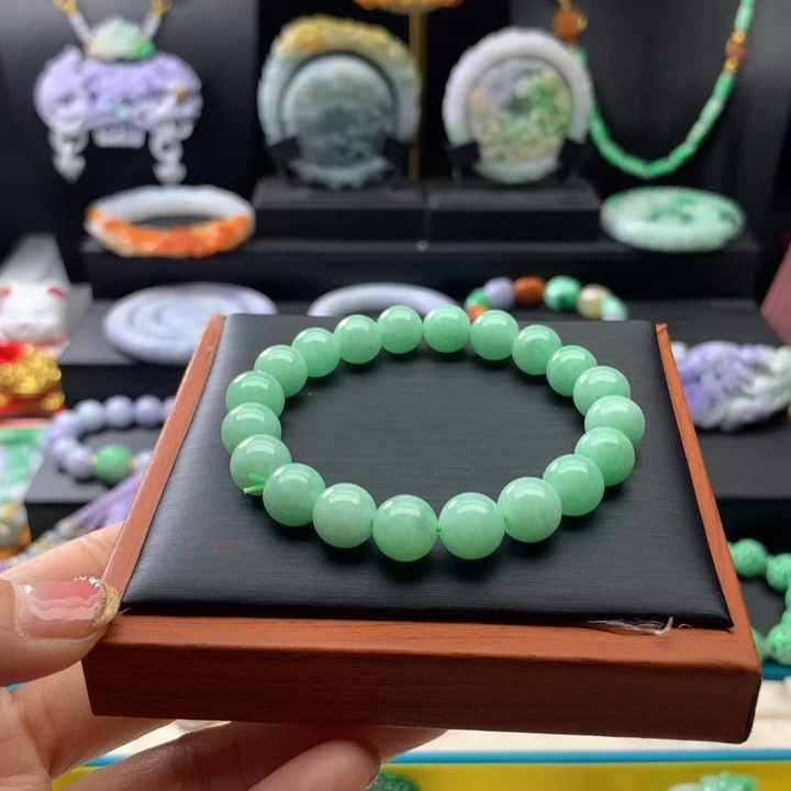 翡翠手链未镶嵌翡翠手串