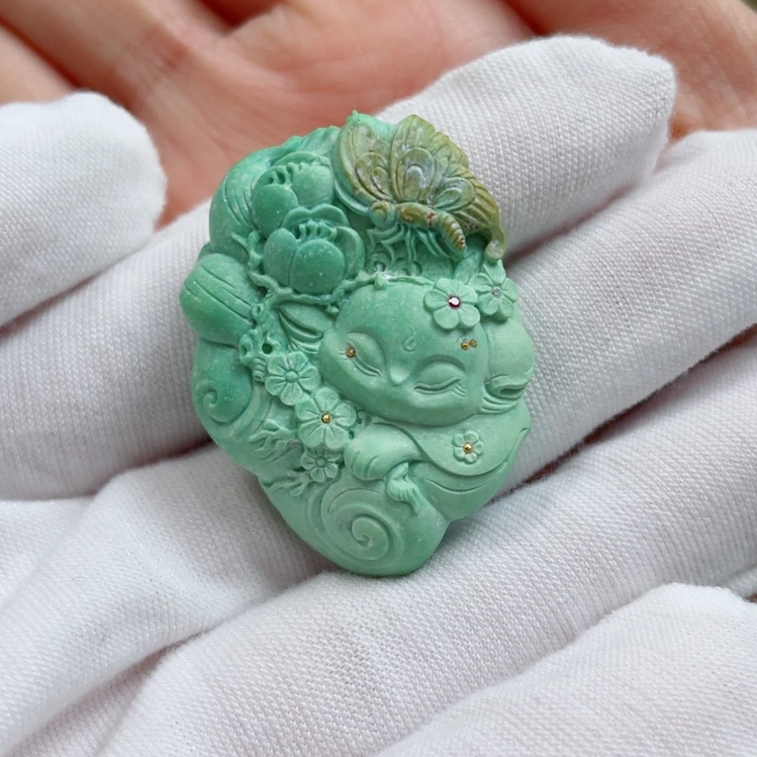 小***吴绿松石未镶嵌珠宝奇石