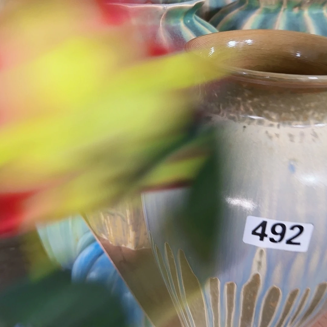 景德镇陶瓷福桶高30口径12