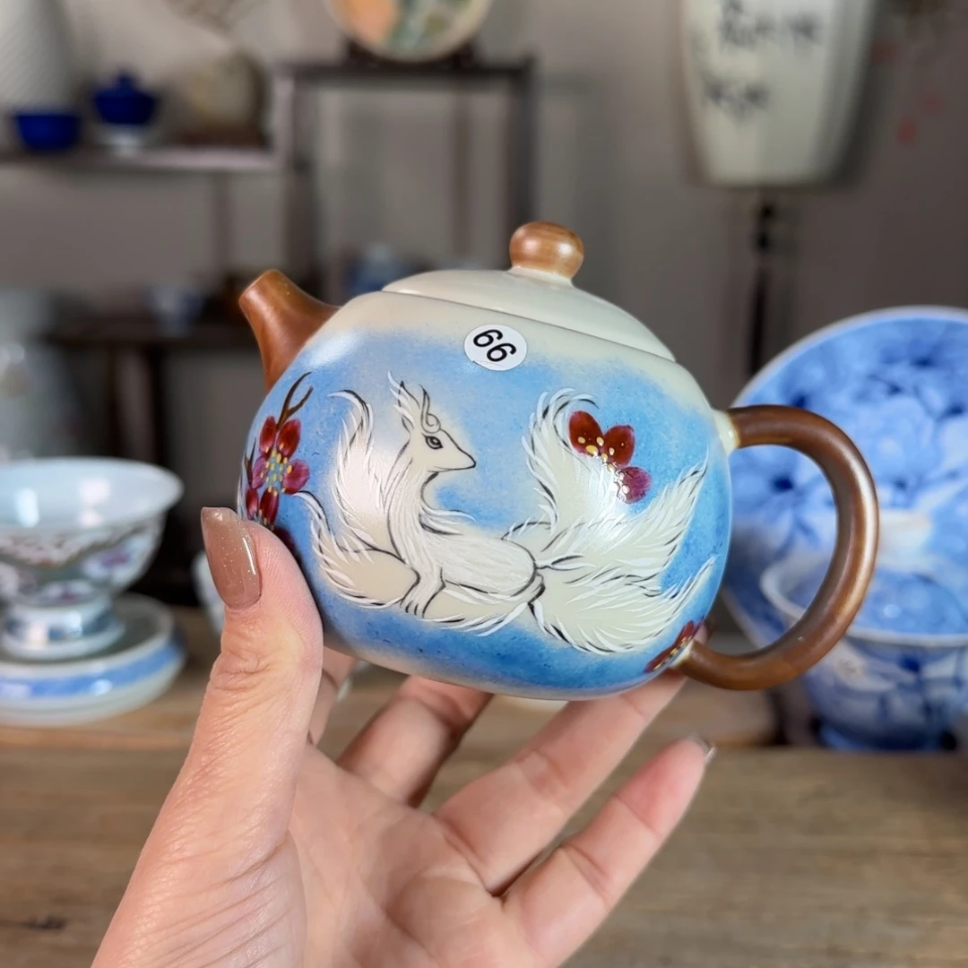 杯景德镇陶瓷柴烧多人