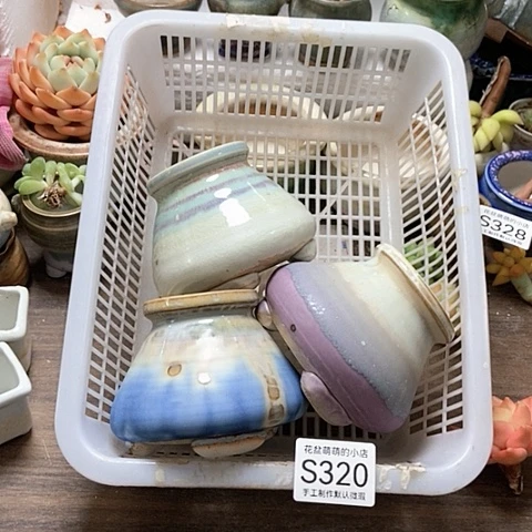紫砂花盆320微瑕品口径5.5左右