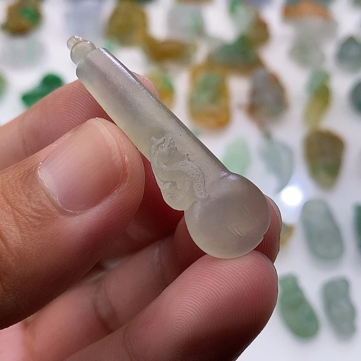 定制翡翠未镶嵌文昌笔