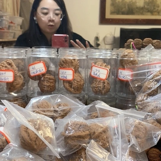 文玩核桃吊坠独**士6对平顶狮子头