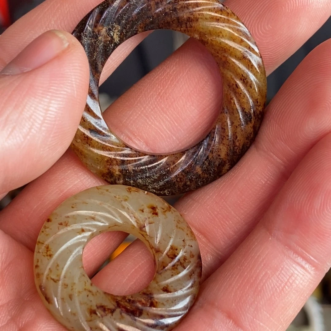 和田玉挂件未镶嵌青**体