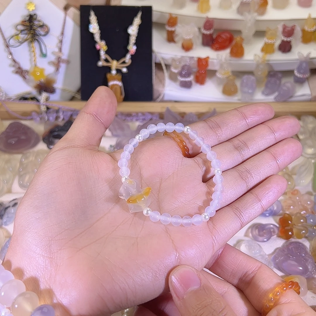 玛瑙/玉髓未镶嵌项链