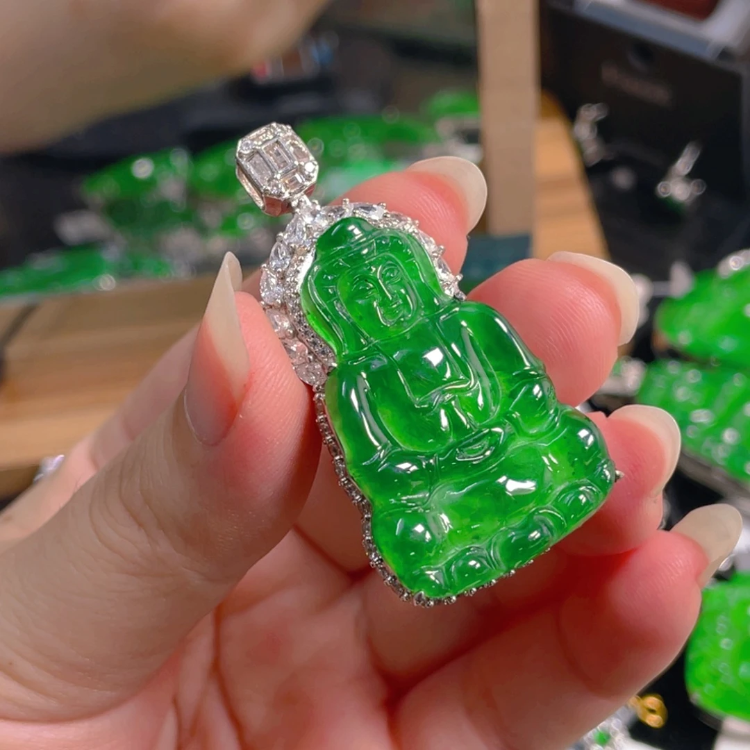 翡翠未镶嵌吊坠(不含链)