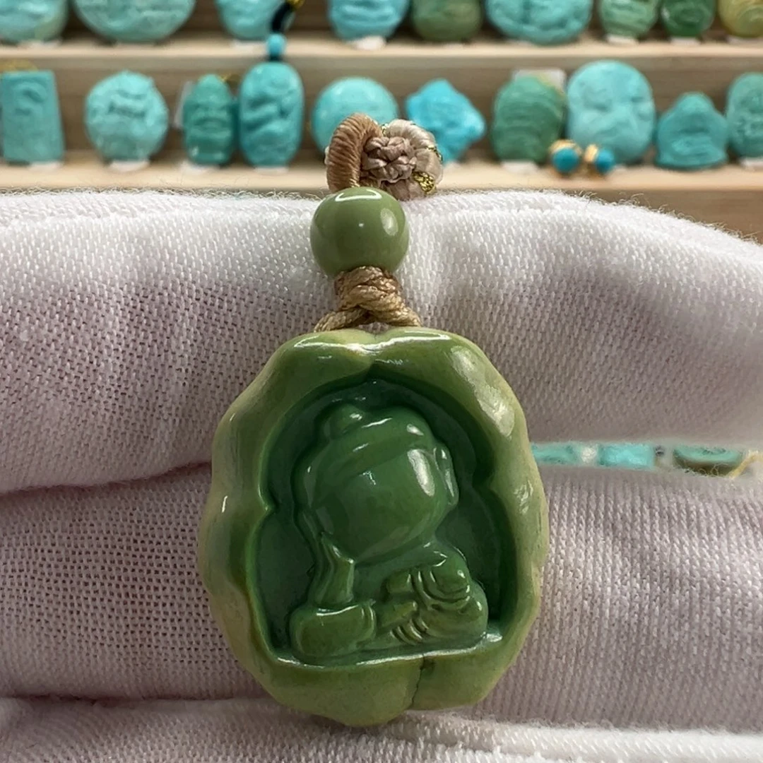 未镶嵌绿松石无相佛 20.7mm