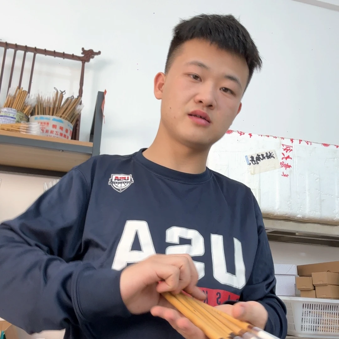 （百里挑一）兼豪毛笔五只