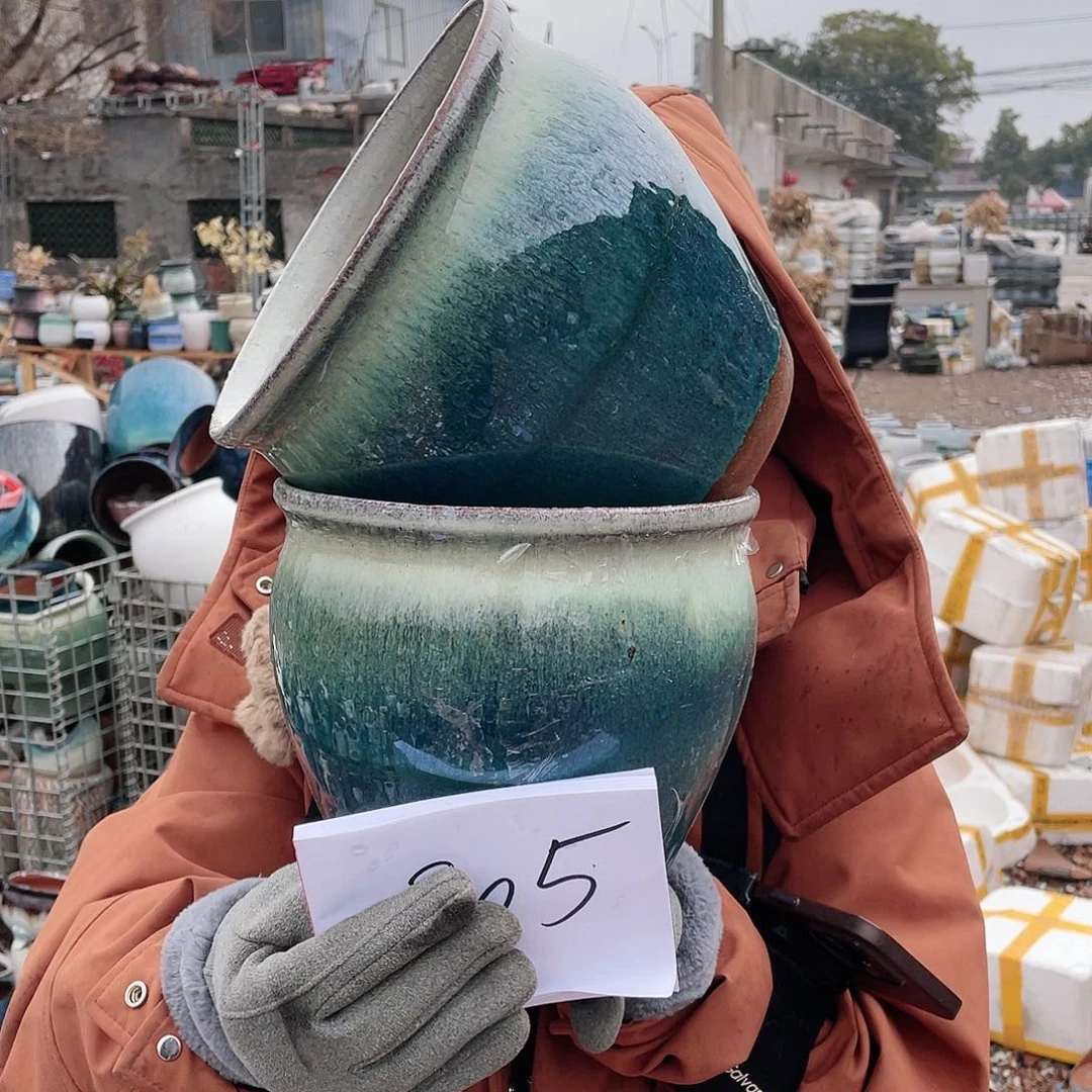 红陶王嫂花盆0126-205