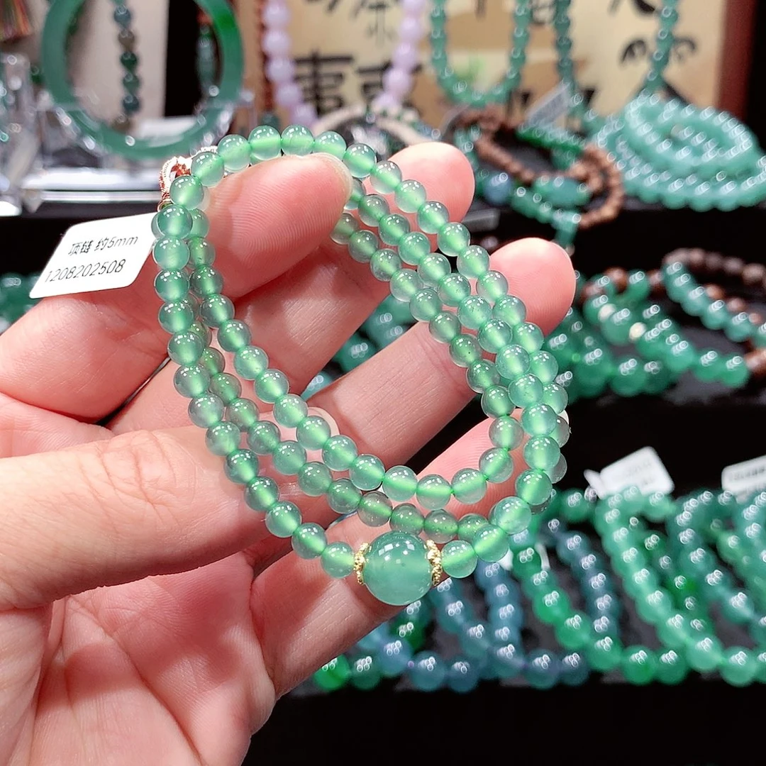 翡翠未镶嵌手链卡5