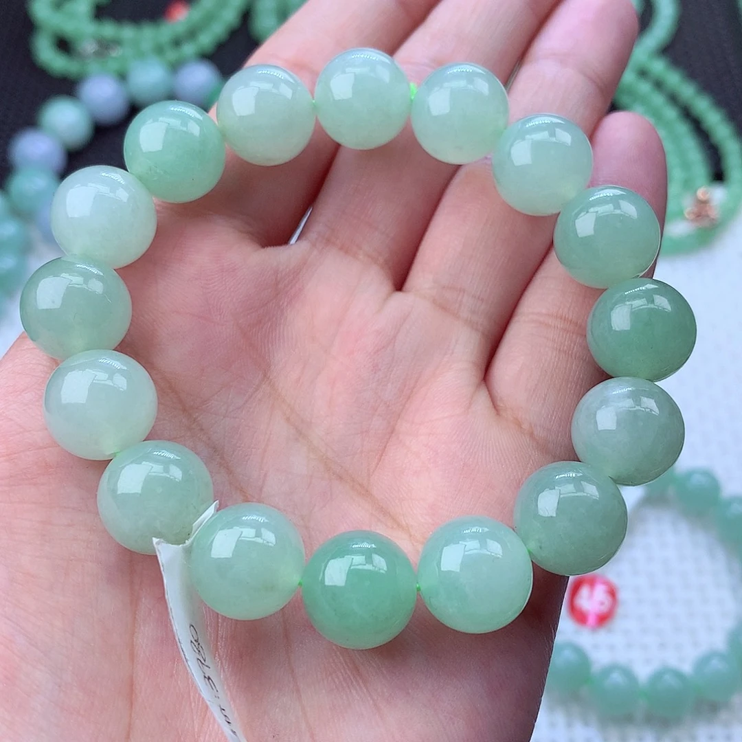 翡翠未镶嵌毛衣链卡13