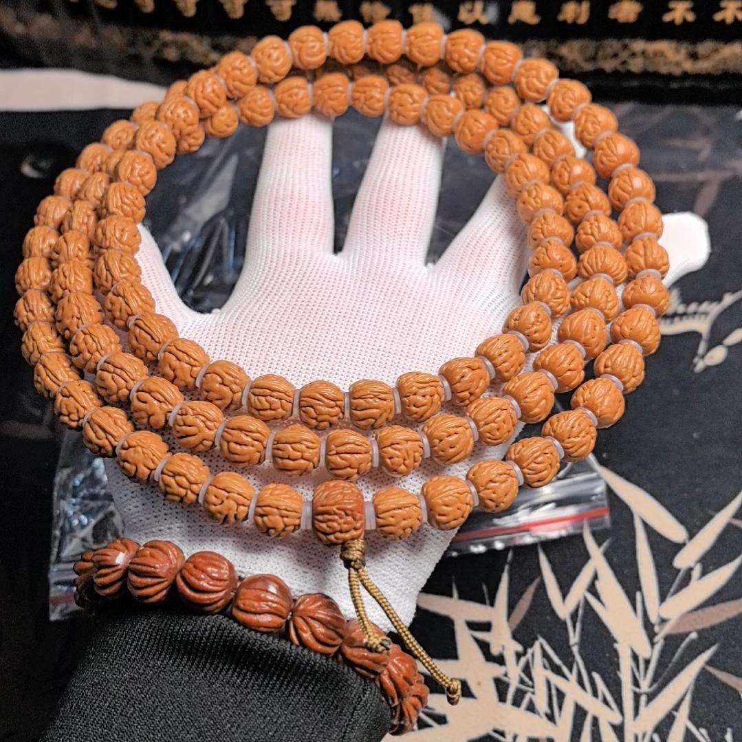 手串桃核肉纹大肠脖挂