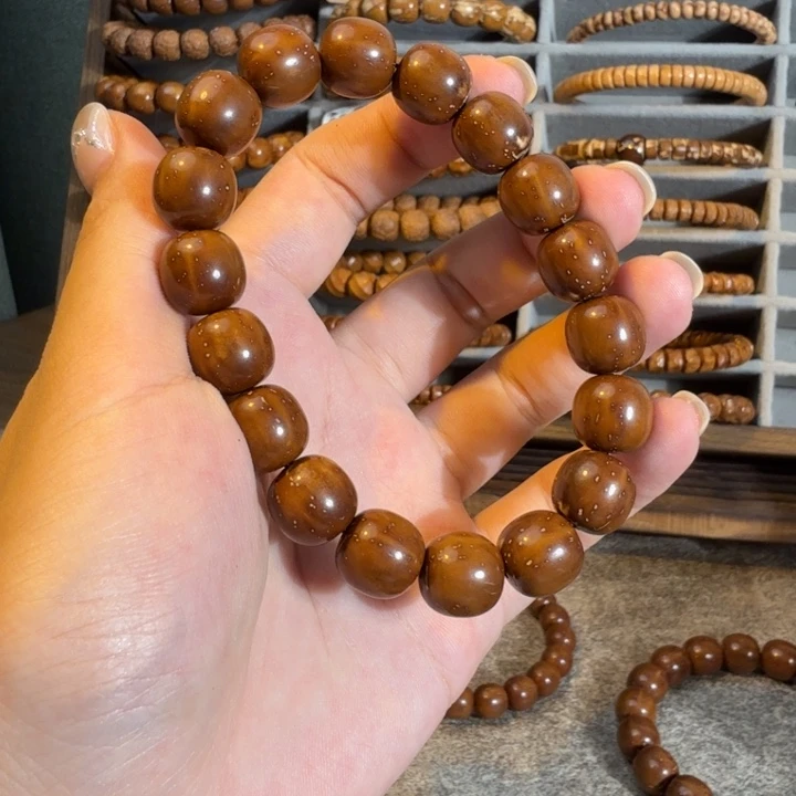 紫金鼠手串12*11摩卡奶泡实心老型福利