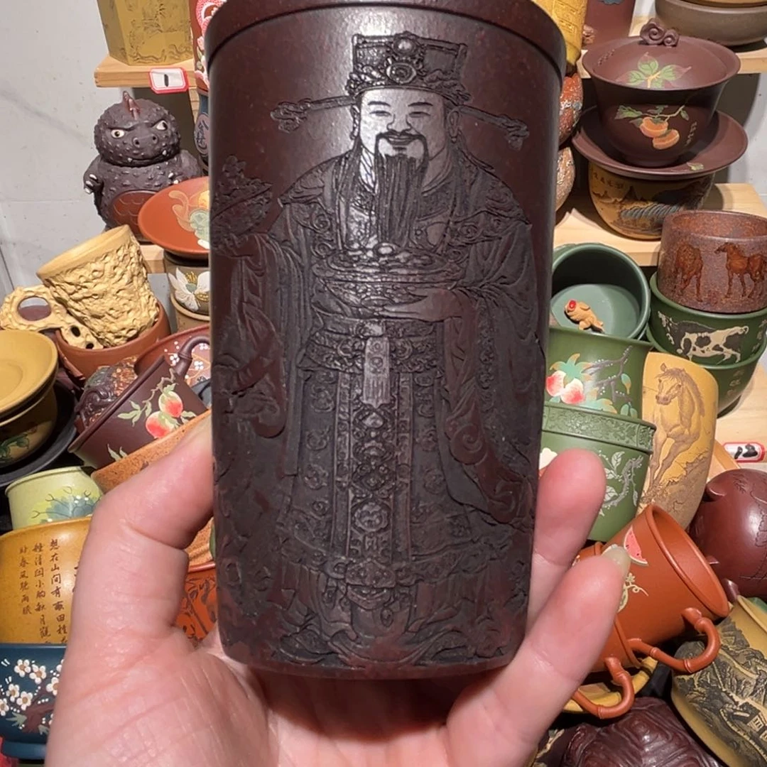 紫砂茶杯宜兴紫砂主人杯