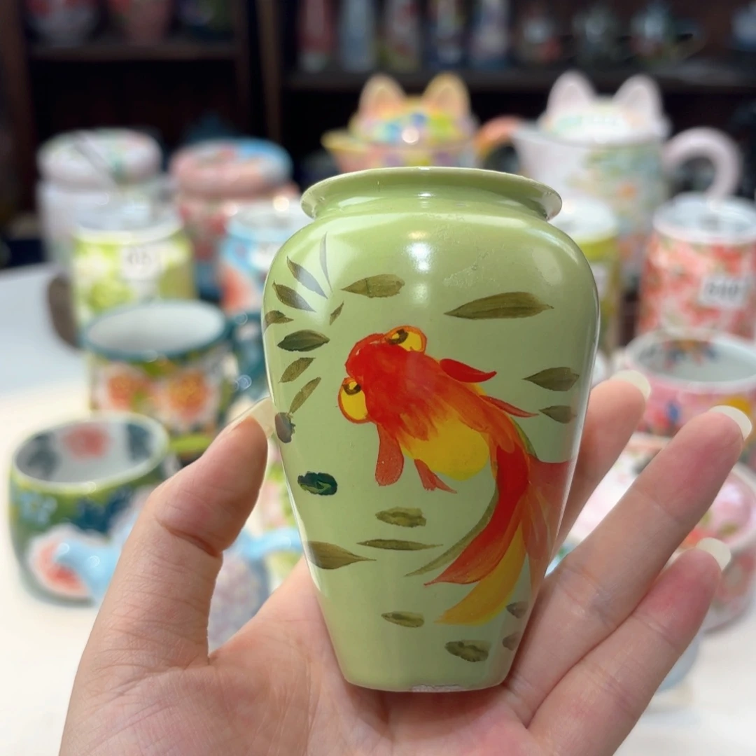 景德镇手绘高温釉下彩陶瓷茶具