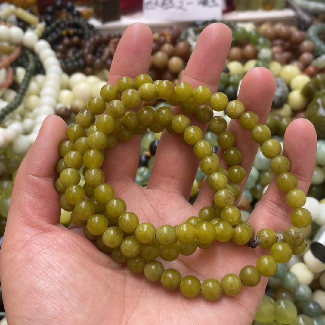 蛇纹石玉手链未镶嵌
